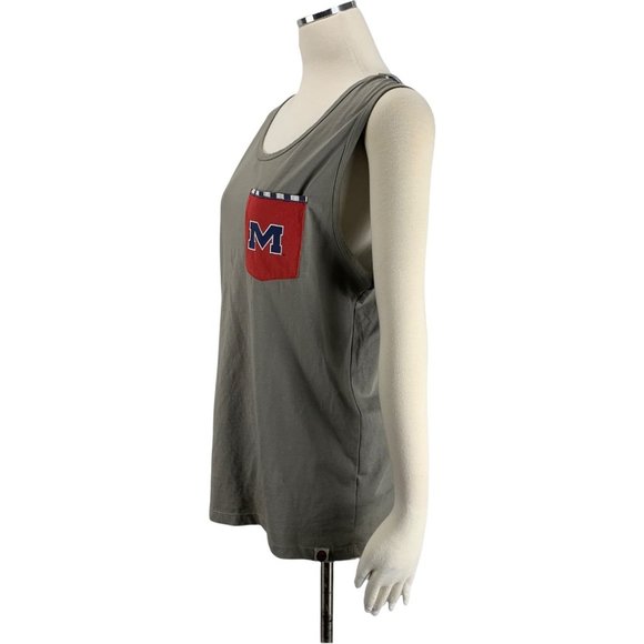 Ole Miss Maris Medium Tank NWOT Grey Grove Southern Collegiate Apparel Football - Picture 2 of 7